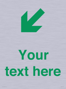 Custom Safe Condition inverse: Green Down left right arrow